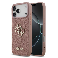 Guess PU Glitter 4G Metal Logo Case for iPhone 17 Pro Max